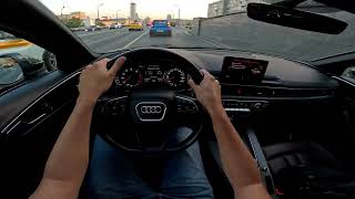 2018 AUDI A4 B9 14T AT 150HP  POV Test Drive [upl. by Huberman]