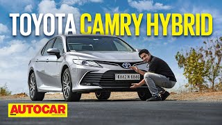 2022 Toyota Camry Hybrid review  Smooth Operator  First Drive  Autocar India [upl. by Yseulta]