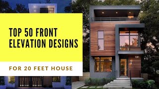 Best 20 Feet Front Elevation  Modern Elevation Design Ideas For Small House [upl. by Reisman934]