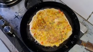 Pizza Paratha  Healthy and Tasy Breakfast Recipe  East West fusion Breakfast Omelette Paratha [upl. by Skeie]