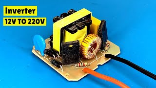 how to make a mini inverter 12 volts to 220 volts [upl. by Cinda]