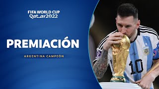 PREMIACIÓN  ARGENTINA CAMPEÓN DEL MUNDO  CATAR 2022 [upl. by Raye397]