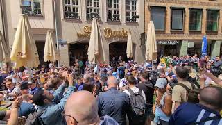 TARTAN ARMY Invade MARIENPLATZ in MUNICH [upl. by Dualc692]