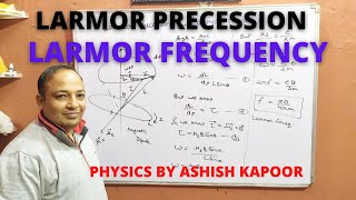 Larmor Precession and Larmor Frequency  BSc Physics in hindi [upl. by Drarreg]