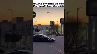 YouTuber Edmond Mondi showing out crashed car edmondmondi shorts viral trendingshorts [upl. by Anuahsar]