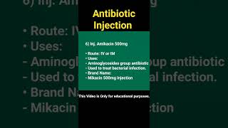 Antibiotic Injection l amikacin Injection [upl. by Alleber596]