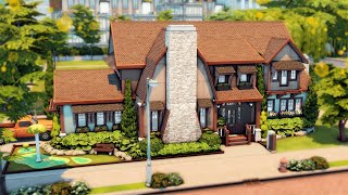 Corner Street Family House 👨‍👨‍👧‍👦 Speedbuild  The Sims 4 [upl. by Werdma]