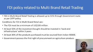 56 FDI in Retailing [upl. by Philo]