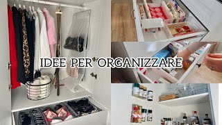 10 IDEE COME ORGANIZZARE E TENERE IN ORDINE  LARMADIO  CUCINA  CASA  SPEZIE  CASSETTI  HACK [upl. by Ahsertal794]