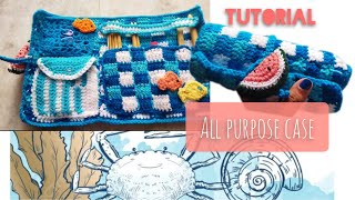 Crochet your dream case Crochet Multi purpose case Crochet hook case tutorial [upl. by Tait637]