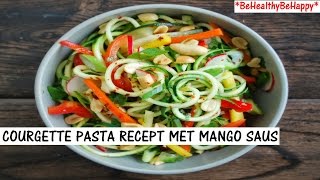 COURGETTE PASTA RECEPT MET MANGO SAUS [upl. by Allesor]