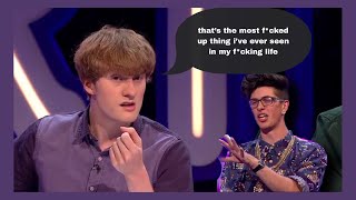 james acaster hating sam pepper for 46 seconds straight [upl. by Ennaesor]