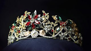 I made a Christmas inspired crown  How to make solid metal NOSOLDERING crown [upl. by Evanne]