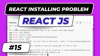 react app install npm problems and solutions  react app install npm problems in hindi  15 [upl. by Just]