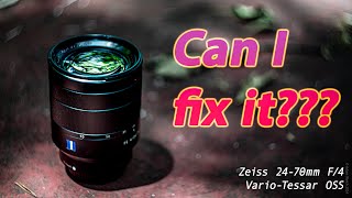 Zeiss 2470mm F4 VarioTessar  Sony Lens Disassembly and Repair can I fix it [upl. by Elliven618]