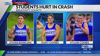 3 Breathitt County studentathletes injured in crash [upl. by Welcy361]