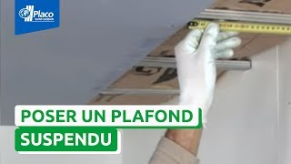 Comment réaliser un plafond suspendu avec la plaque Placo® Phonique  I Les Tutos Placo® [upl. by Lleroj]