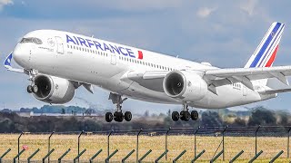 40 VERY SMOOTH LANDINGS in PARIS  Paris Charles de Gaulle Airport Plane Spotting CDGLFPG [upl. by Suhpesoj]