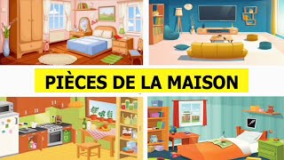 QUIZ Vocabulaire  apprendre les pièces et les objets de la maison en français [upl. by Darnoc]