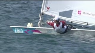 Tom Slingsby AUS Wins Mens Laser Sailing Gold  London 2012 Olympics [upl. by Naig]