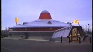 Flying Saucer McDonalds at Alconbury on the old A604 near Huntingdon 1993 [upl. by Aivatnuhs]