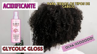 RESENHA ACIDIFICANTE ELSEVE GLYCOLIC GLOSS [upl. by Yerffej]