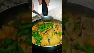 Arroz al curry y cordero en especias thai shortvideo cooking shorts short coffee [upl. by Henigman]