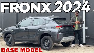 MARUTI SUZUKI FRONX SIGMA 2024 BASE MODEL ₹745 🔥 NEW FRONX SIGMA 2024 GREY COLOUR UPDATED REVIEW [upl. by Luapleahcim902]