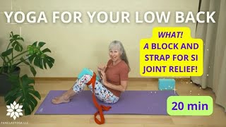 Yoga To Ease Back Pain  SI Joint Relief [upl. by Amliw]