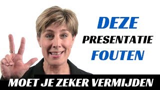 Presentatie geven Deze fouten moet je zeker vermijden [upl. by Pedroza604]