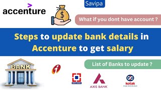 Steps to fill Bank Details in Accenture  Salary Credit 2023 [upl. by Irolam]