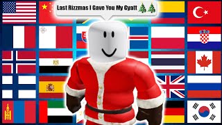 quotLast rizzmas i gave you my gyattquot in different languages meme [upl. by Michel]