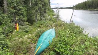 Starting the solo canoe trip  17 day solo canoe trip  Part 1 [upl. by Anihsak]