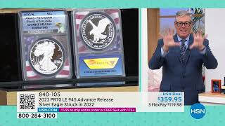 2023 PR70 Proof Advance Release LE 945 Silver Eagle Stru [upl. by Hughie]