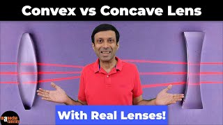 Concave and Convex Lens Experiment [upl. by Harragan327]