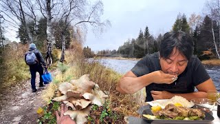 MUSHROOM FORAGING AND BULALO MUKBANG Filipino Food [upl. by Malan]