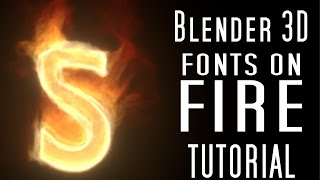 Blender 3d Tutorial Creating Sleek Stylized Flames on Text [upl. by Clorinda]