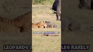 Leopard vs Crocodile in the Wild Rare Encounter [upl. by Nyvek313]