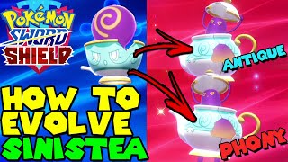 How to evolve SINISTEA in POLTEAGEIST in Pokemon Sword amp Shield [upl. by Eciral]