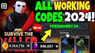 NEW CODES Survive The Killer Codes 2024  Survive The Killer Roblox  Survive The Killer Codes [upl. by Izy]