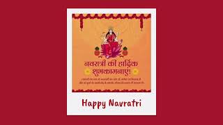 How to create Navratri poster design with Canva  Navratri Social Media Post Design 2024 [upl. by Upton]