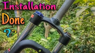 Lockout Suspension Fork Installation Process  How To Install 29 inch Fork On 275 Bike aboutMTB [upl. by Jill220]