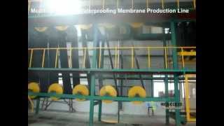 Modified Bitumen Waterproofing Membrane Production Line Asphalt Membrane Production Line [upl. by Huesman]