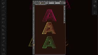 Transforming a Letter A into a Dispersion Masterpiece graphicdesign 3d illustrator logo [upl. by Haral517]