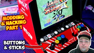 The Neo Geo MVSX Arcade Machine Made AWESOME Modding amp Hacking  Part 1 Buttons amp Sticks [upl. by Anaitsirc342]