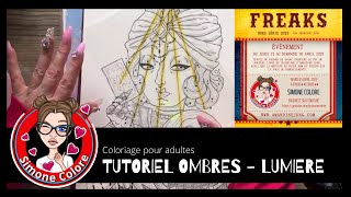 Direct  Tutoriel OMBRES  LUMIÈRE ❣️ Simone Colore ❣️ [upl. by Nylrahc]