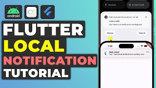 Flutter Local Notification Tutorial  iOS amp Android Notification Tutorial [upl. by Octavla962]