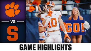 Clemson vs Syracuse Game Highlights  2023 ACC Football [upl. by Lleznol979]