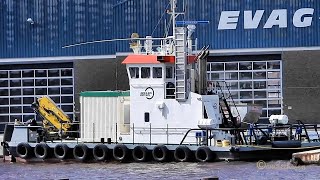 Schlepper SCHOLLE DBSO MMSI 218021300 EVAG Terminal II Emden tug Bohlen amp DOYEN [upl. by Clemen]