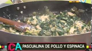 Pascualina de espinaca y pollo [upl. by Ainocal]